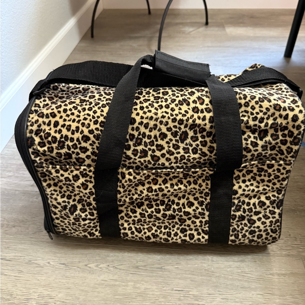 Leopard Print Duffel Bag